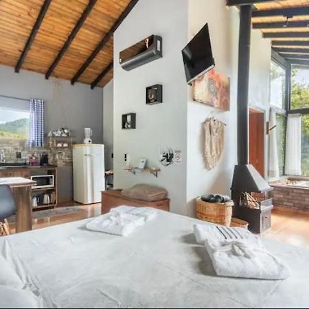 Cabana Sassafras Com Hidromassagem Alfredo Wagner Kültér fotó