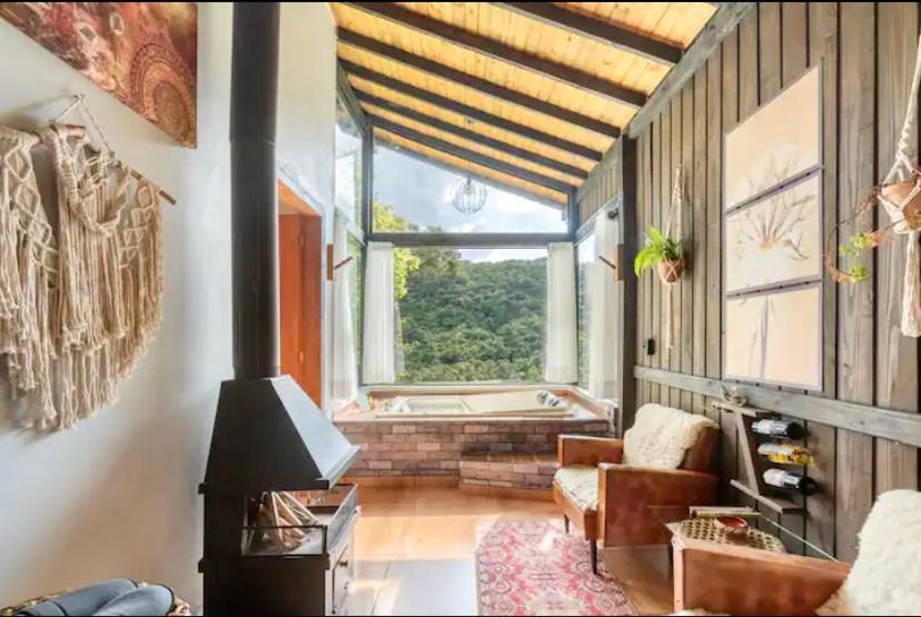 Cabana Sassafras Com Hidromassagem Alfredo Wagner Kültér fotó