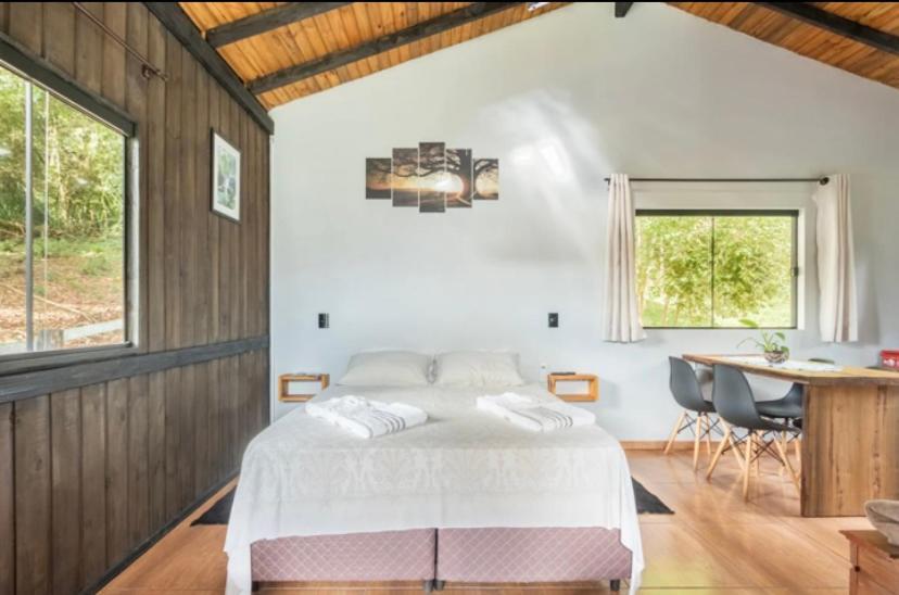 Cabana Sassafras Com Hidromassagem Alfredo Wagner Kültér fotó
