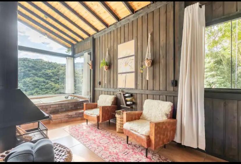 Cabana Sassafras Com Hidromassagem Alfredo Wagner Kültér fotó