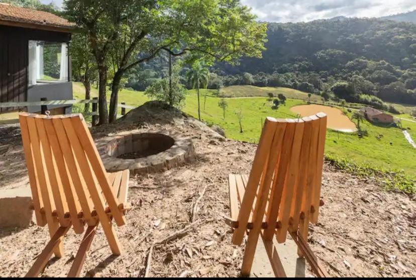 Cabana Sassafras Com Hidromassagem Alfredo Wagner Kültér fotó