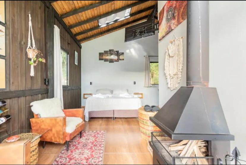 Cabana Sassafras Com Hidromassagem Alfredo Wagner Kültér fotó